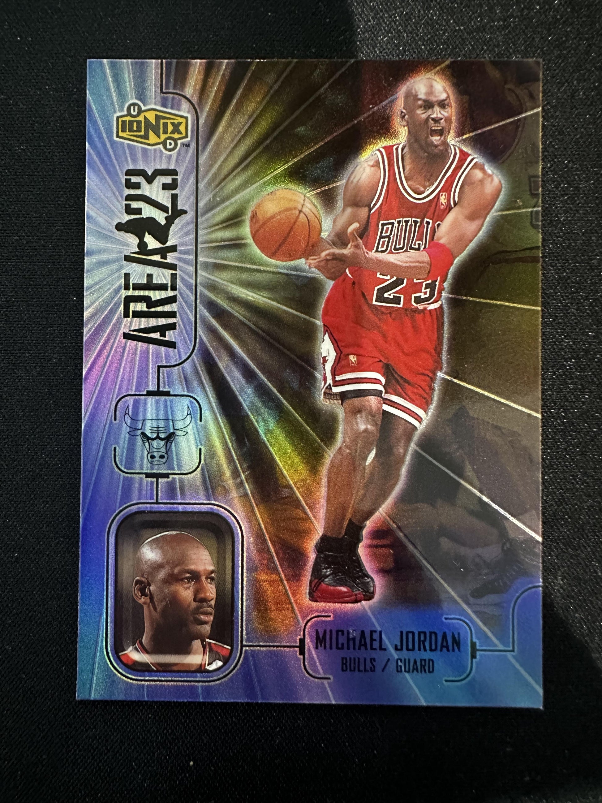 #A8 Michael Jordan 1998-99 Upper Deck Ionix Chicago Bulls sports Area 23