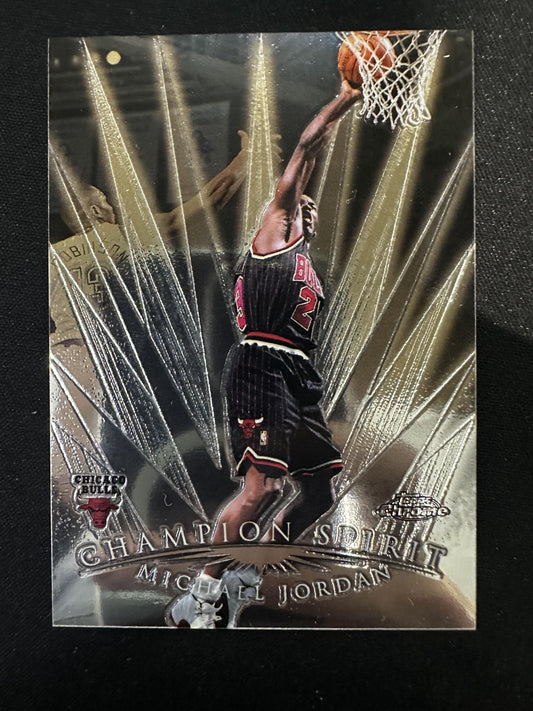 #CS1 Michael Jordan 1998-99 Topps Chrome Chicago Bulls sports Champion Spirit