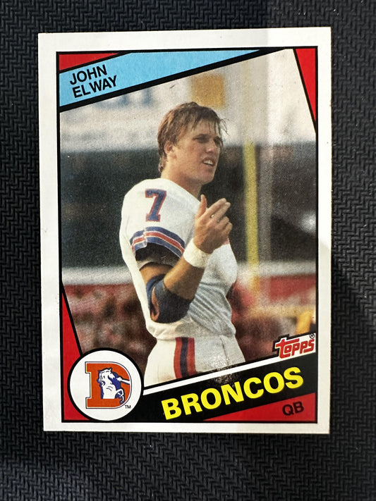 #63 John Elway 1984 Topps RC Rookie Denver Broncos sports