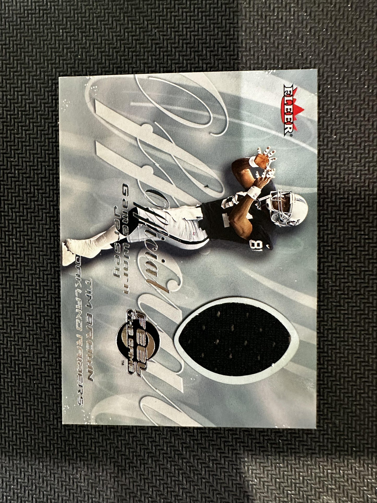 #NNO Tim Brown 2000 Fleer Tradition MEM Oakland Raiders sports Feel the Game