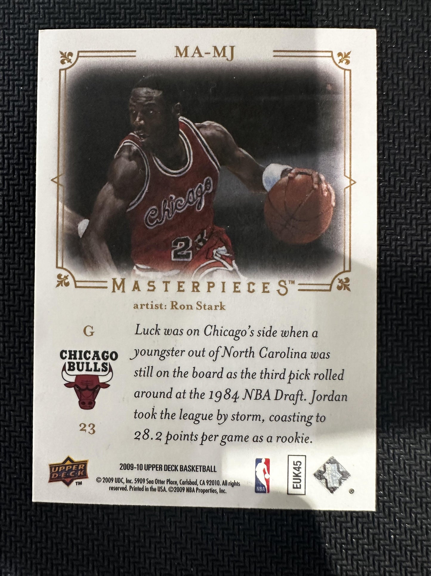 #MA-MJ Michael Jordan 2009-10 Upper Deck Chicago Bulls sports Masterpieces