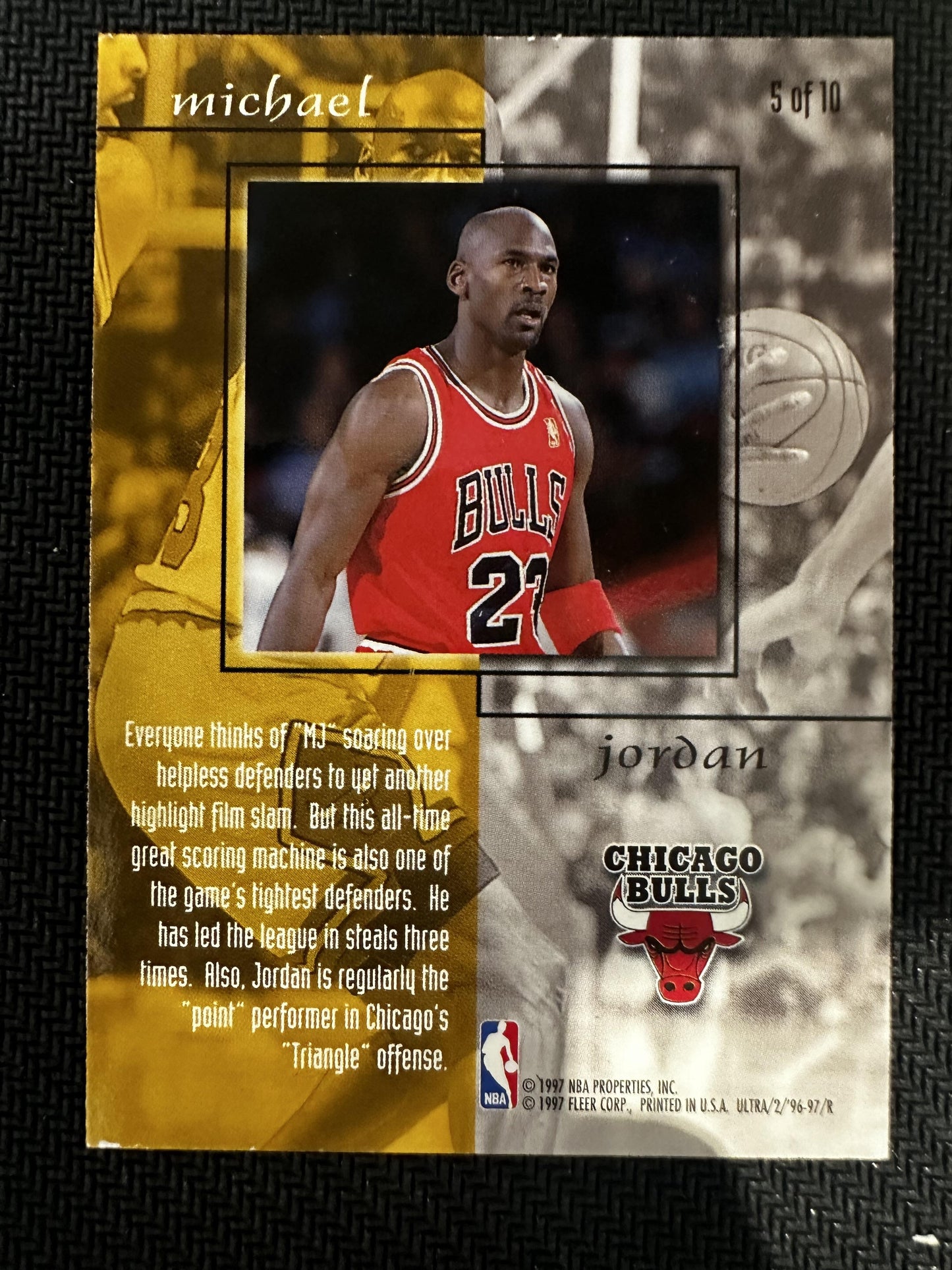 #5 Michael Jordan 1996-97 Ultra Chicago Bulls sports Give and Take