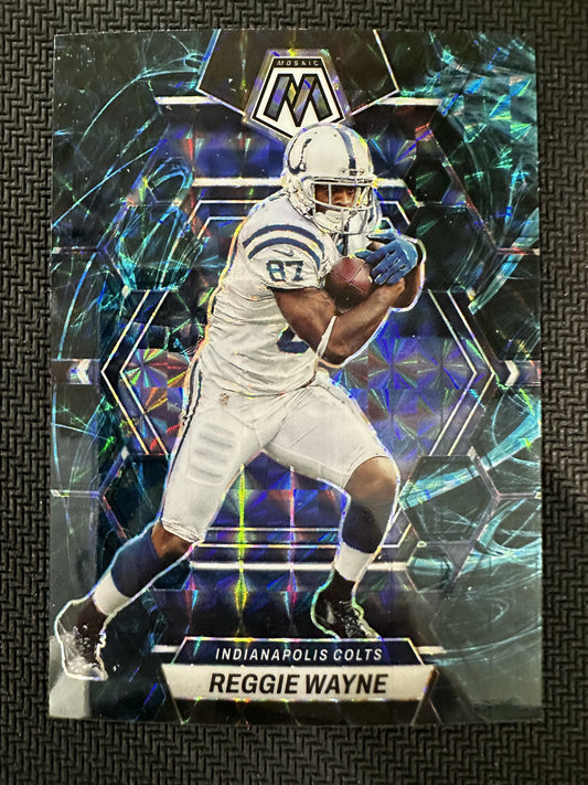 #101 Reggie Wayne 2023 Panini Mosaic Indianapolis Colts sports Genesis Mosaic