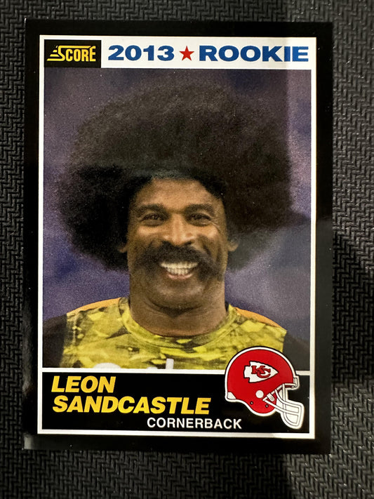 #441 Leon Sandcastle 2013 Score Kansas City Chiefs sports Black