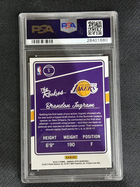 #1 Brandon Ingram 2016 Panini Donruss Optic The Rookies 10 The Rookies