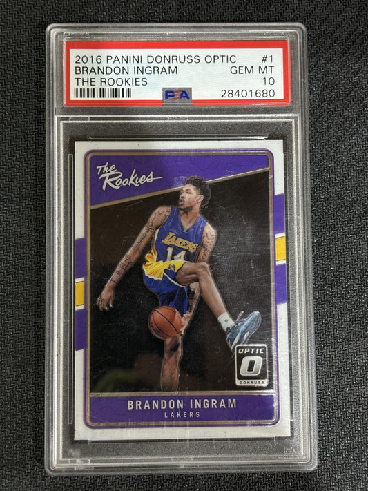#1 Brandon Ingram 2016 Panini Donruss Optic The Rookies 10 The Rookies