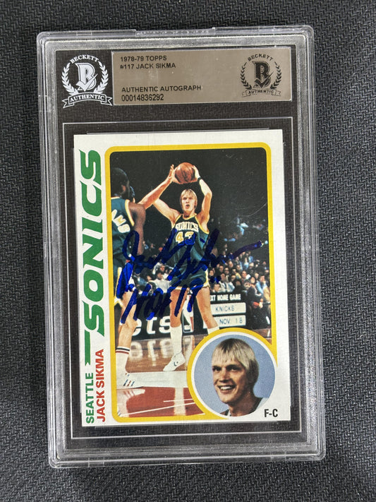 #117 Jack Sikma 1978-79 Topps RC Rookie Seattle SuperSonics sports