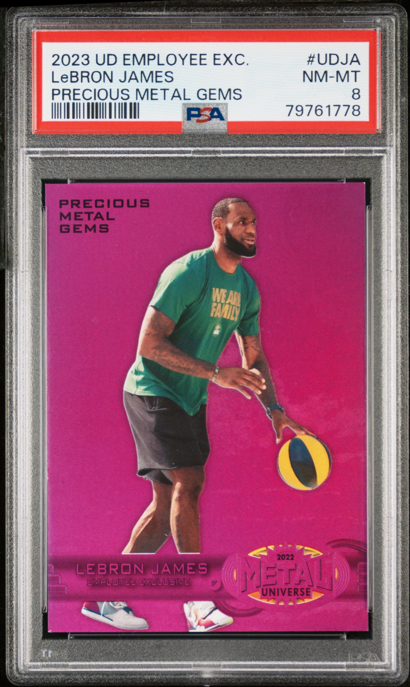 #UDJA Lebron James 2023 Upper Deck Employee Exclusive Precious Metal Gems 8