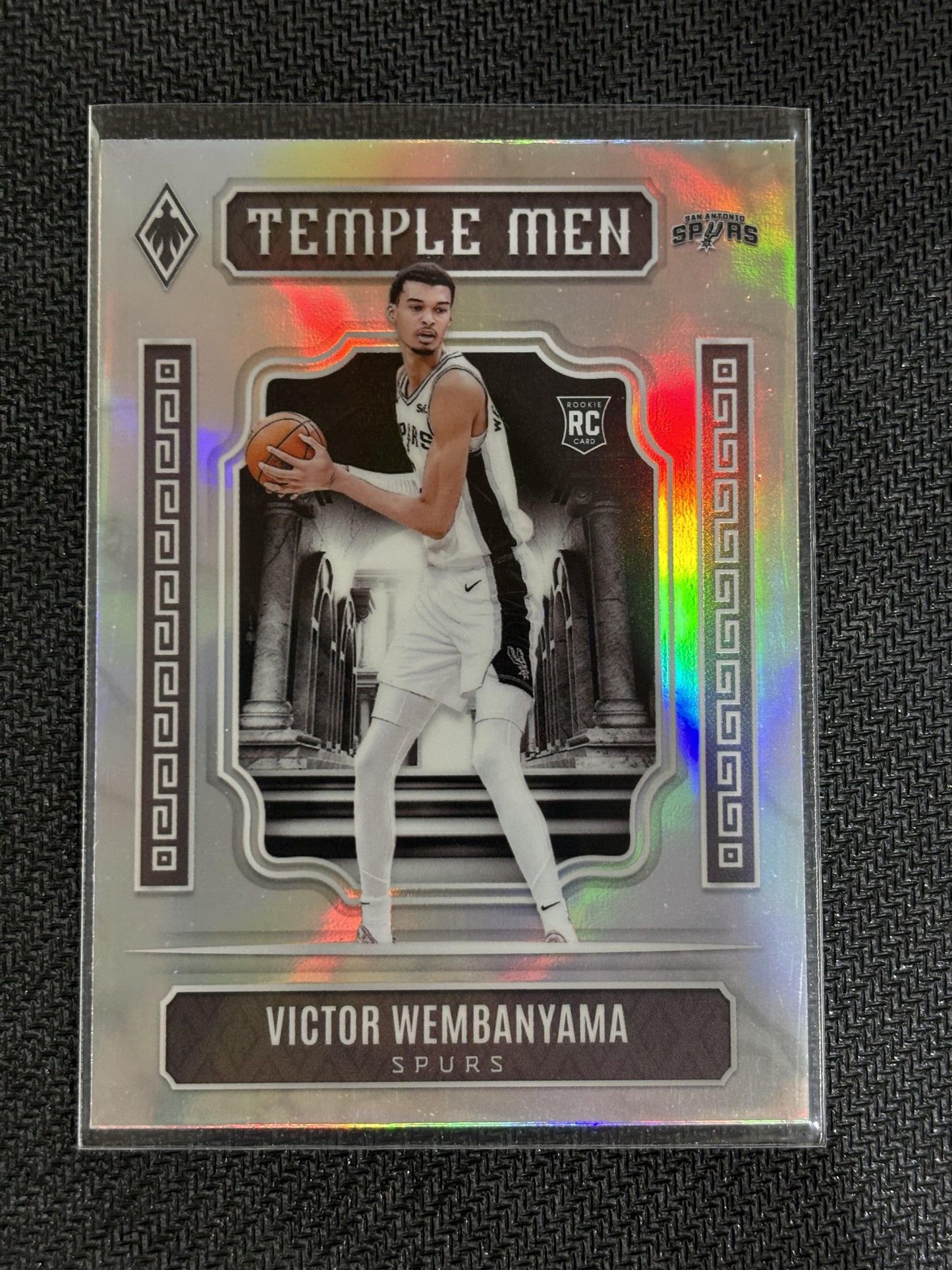 #7 Victor Wembanyama 2023-24 Panini Phoenix San Antonio Spurs Temple Men Silver