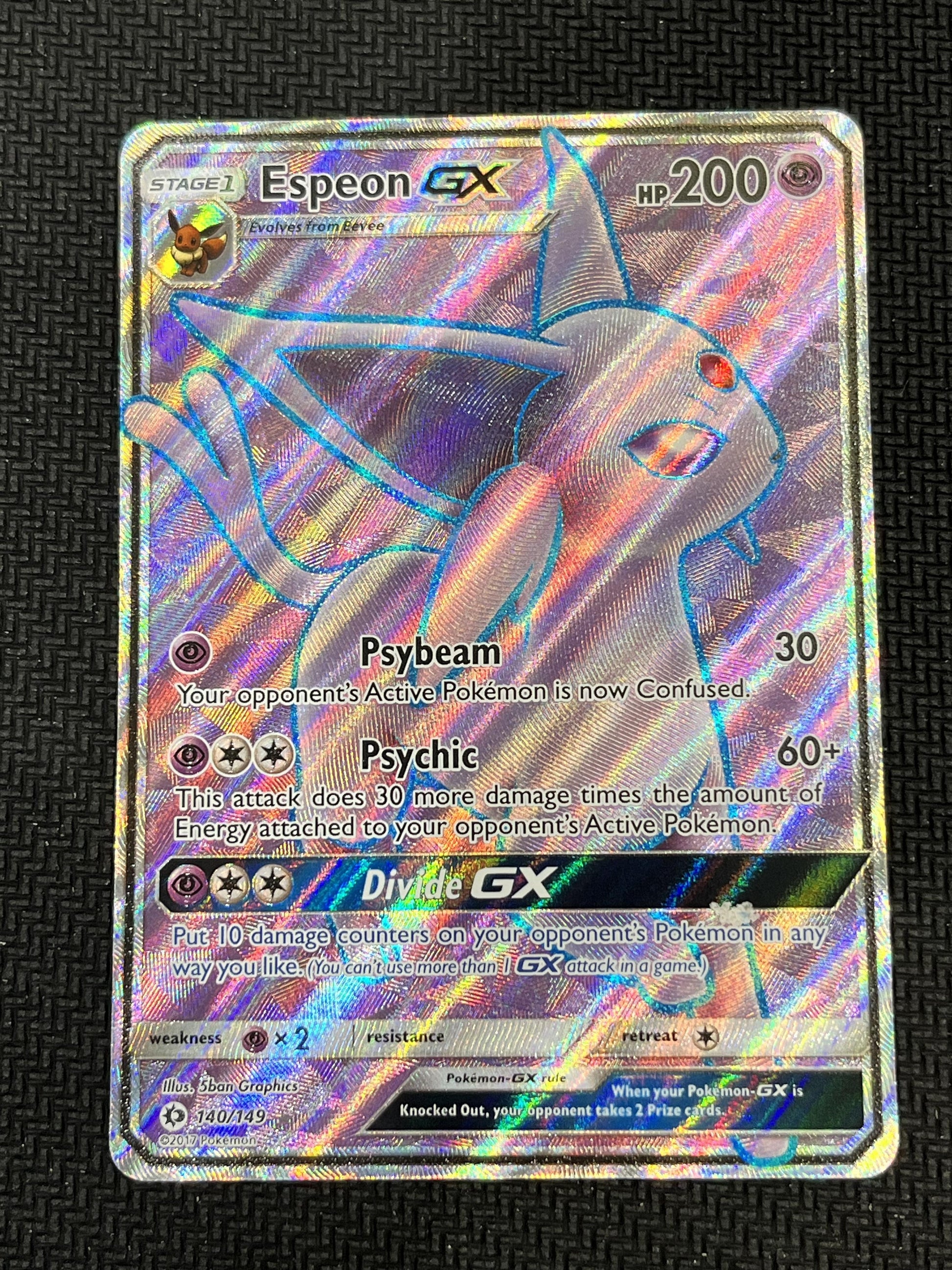 #140/149 Espeon GX (Full Art) SM Base Set