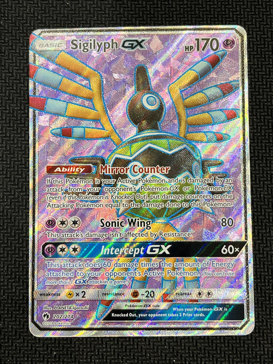 #202/214 Sigilyph GX (Full Art) SM - Lost Thunder