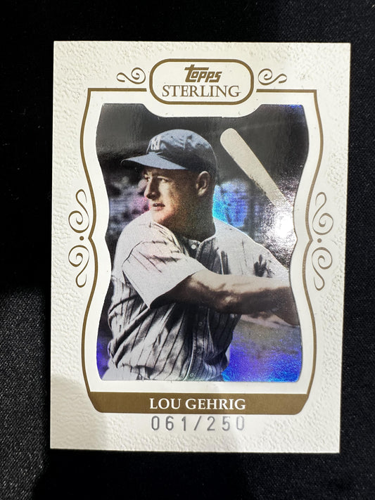 #234 Lou Gehrig 2008 Topps Sterling SN #/250 New York Yankees sports