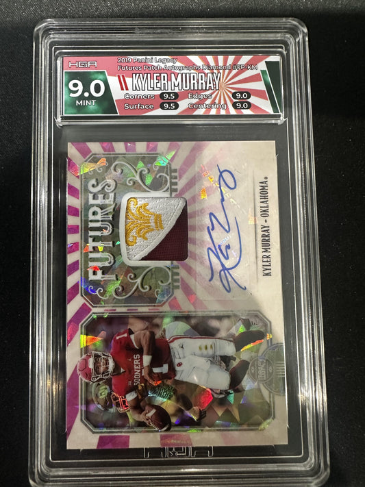 #FP-KM Kyler Murray 2019 Panini Legacy /10 Sooners Futures Patch Auto Diamond