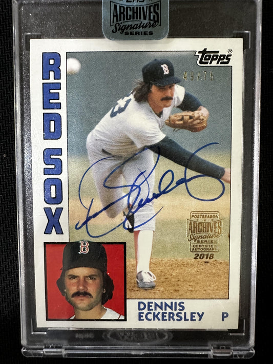 2018 Archives Signature Series  Edition - auto - Dennis Eckersley #745 #/75