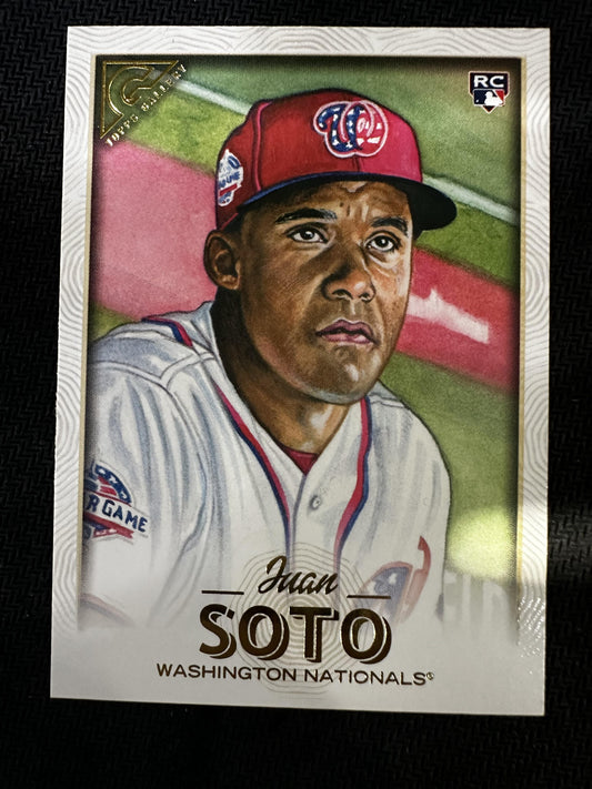 #126 Juan Soto 2018 Topps Gallery RC Rookie Washington Nationals sports