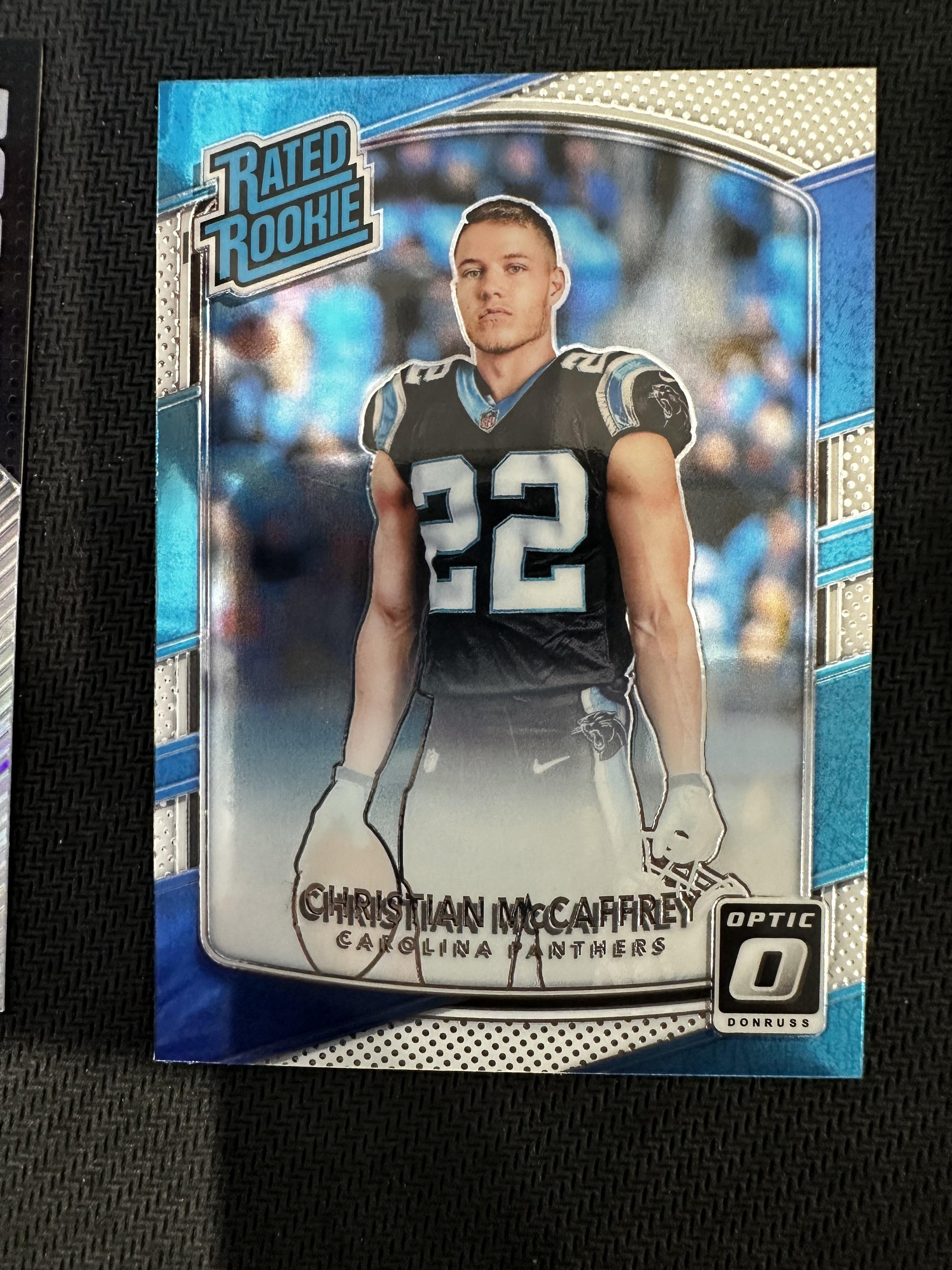 #168 Christian McCaffrey 2017 Donruss Optic RC Rookie Carolina Panthers sports