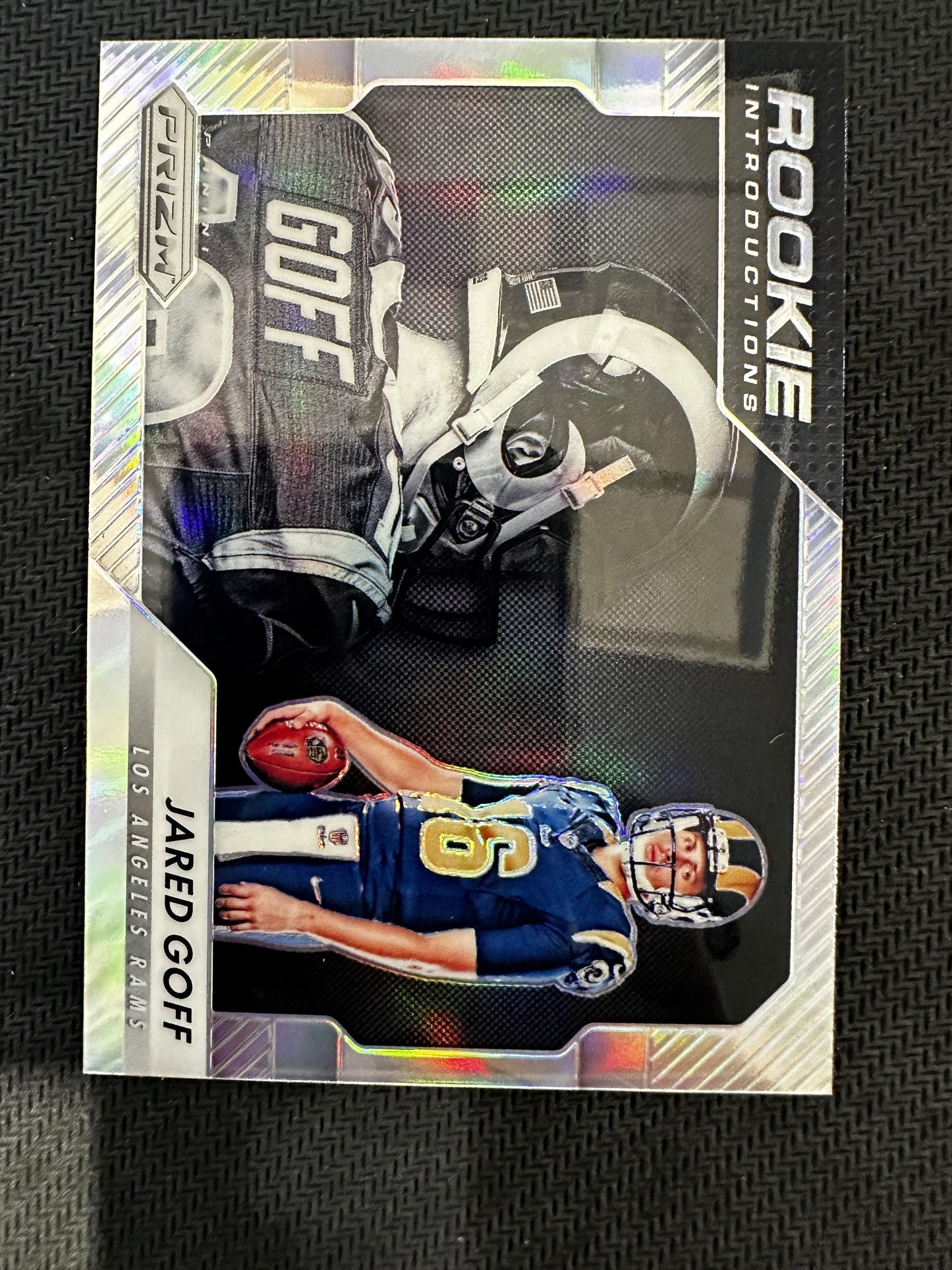 #1 Jared Goff 2016 Panini Prizm Los Angeles Rams sports Rookie Introductions