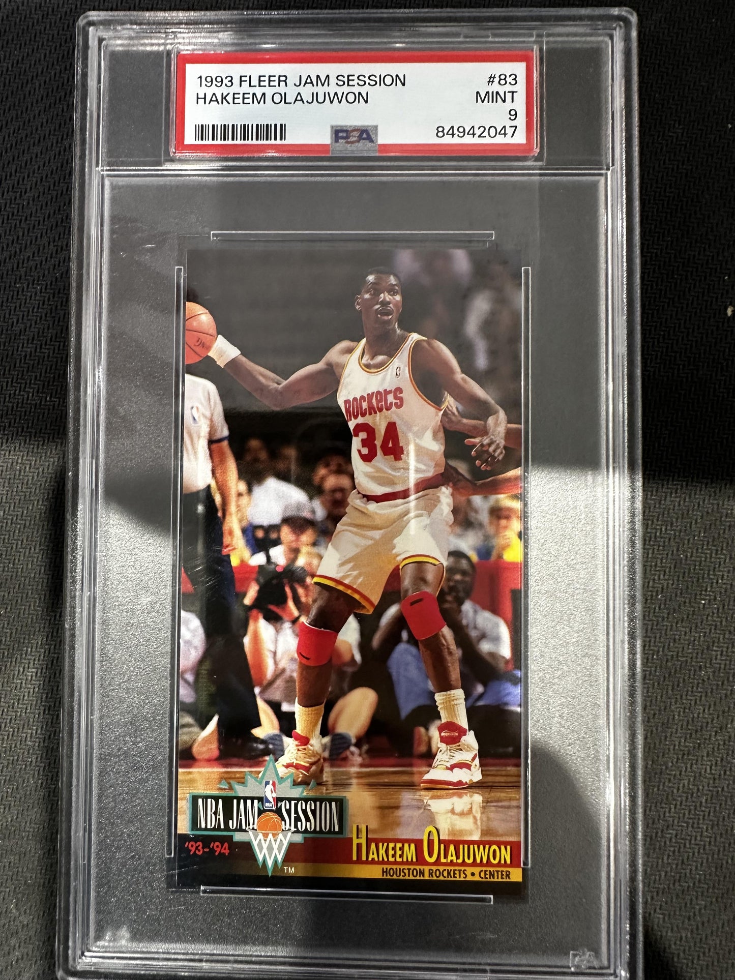 #83 Hakeem Olajuwon 1993-94 Jam Session Houston Rockets sports