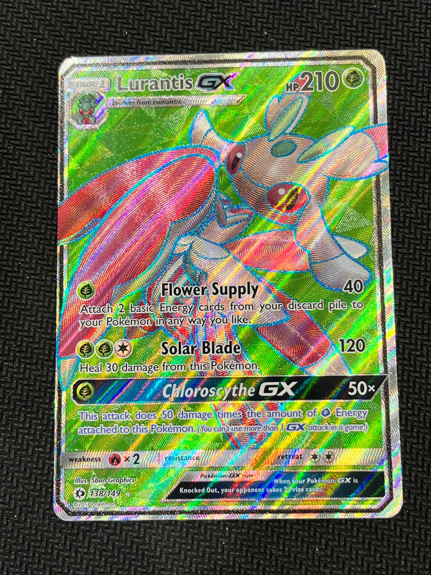 #138/149 Lurantis GX (Full Art) SM Base Set