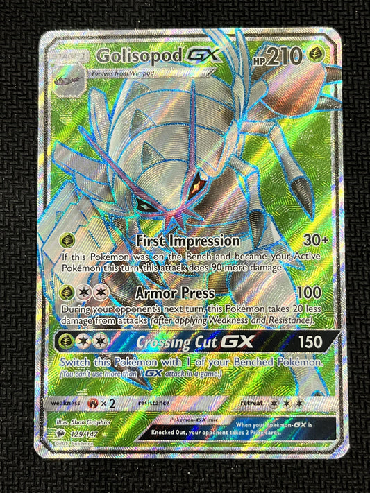 #129/147 Golisopod GX (Full Art) SM - Burning Shadows