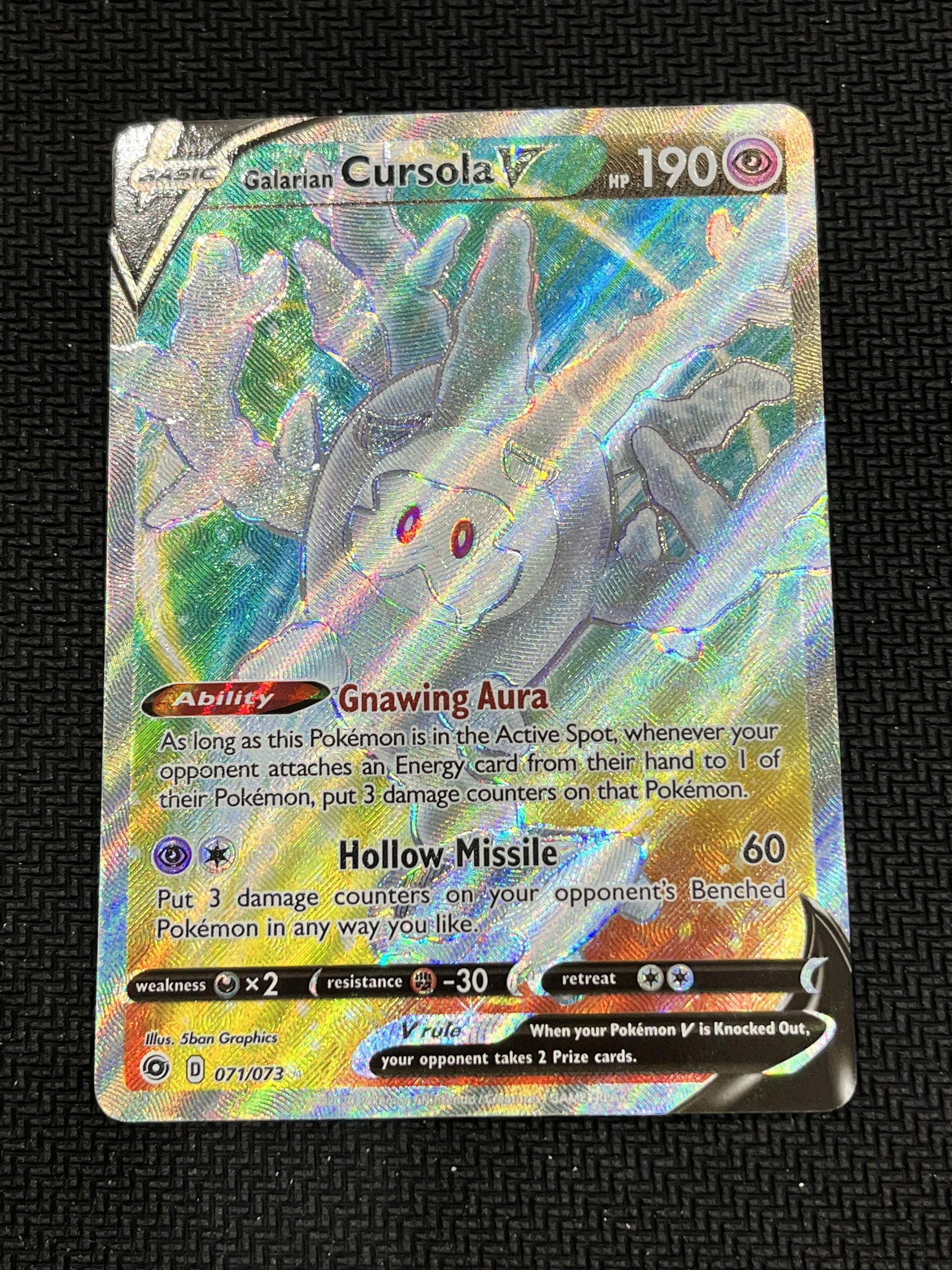 #71/73 Galarian Cursola V (Full Art) Champion's Path