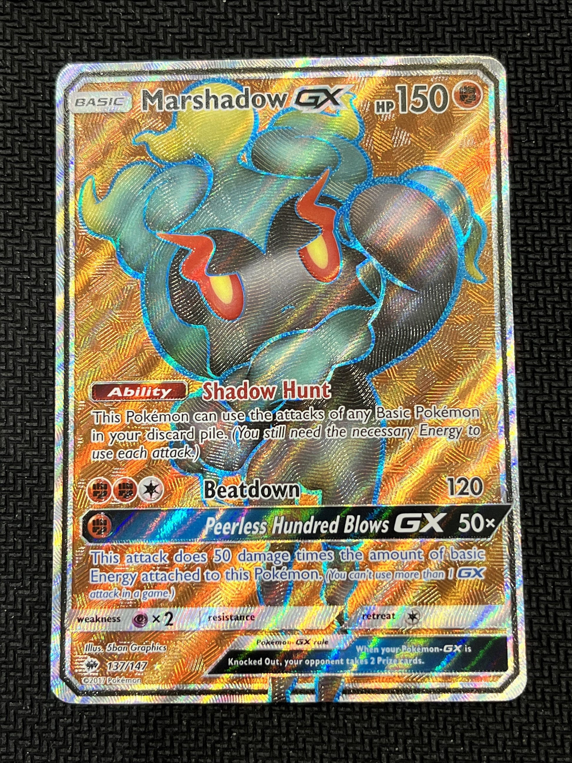 #137/147 Marshadow GX (Full Art) SM - Burning Shadows