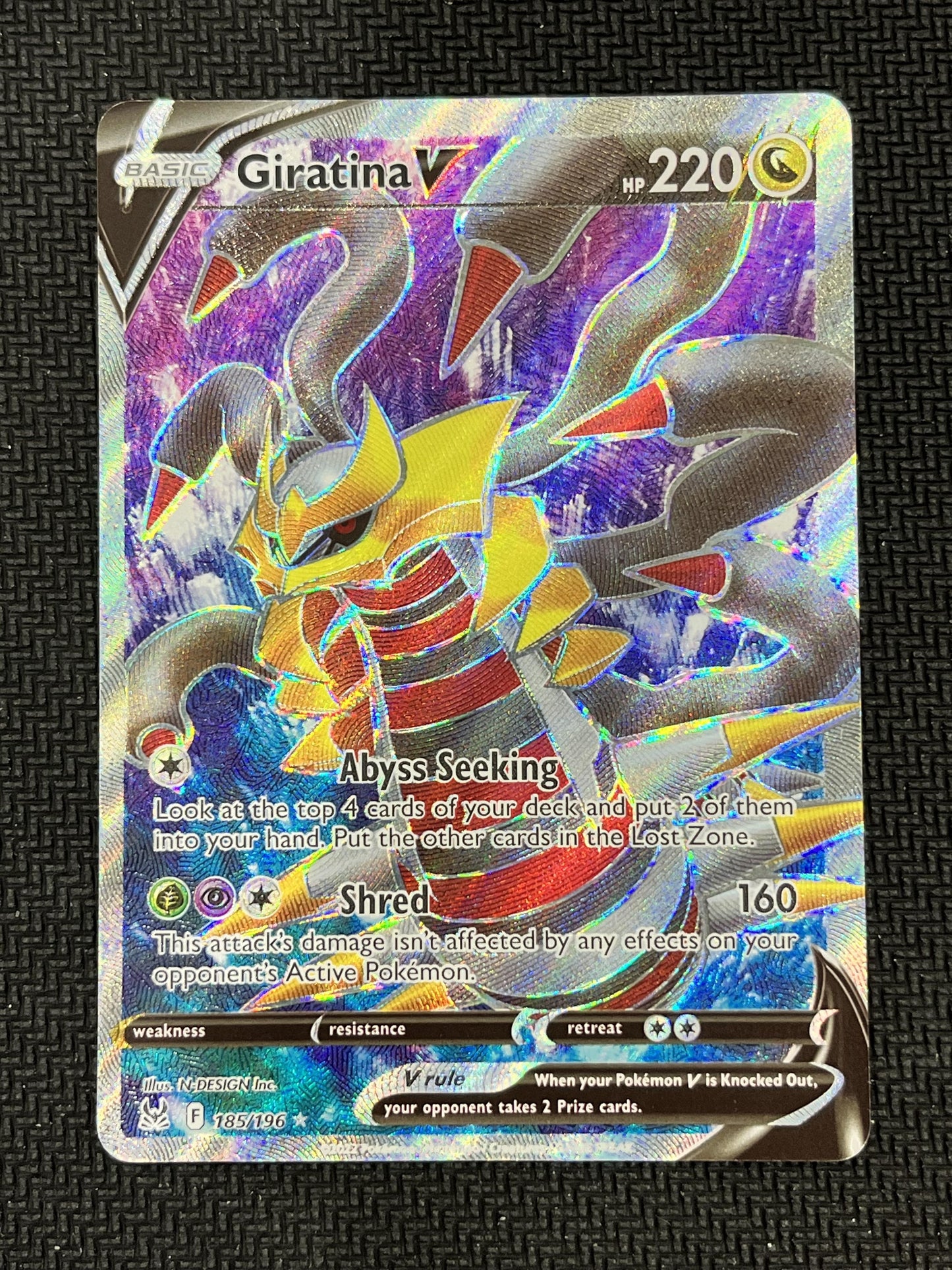 SWSH11: Lost Origin #185/196 Giratina V (Full Art)