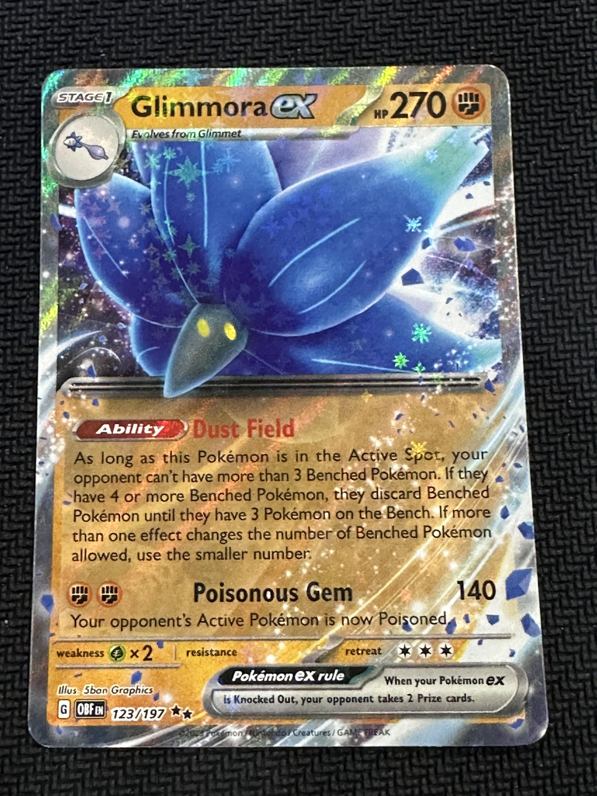 #123/197 Glimmora ex SV03: Obsidian Flames