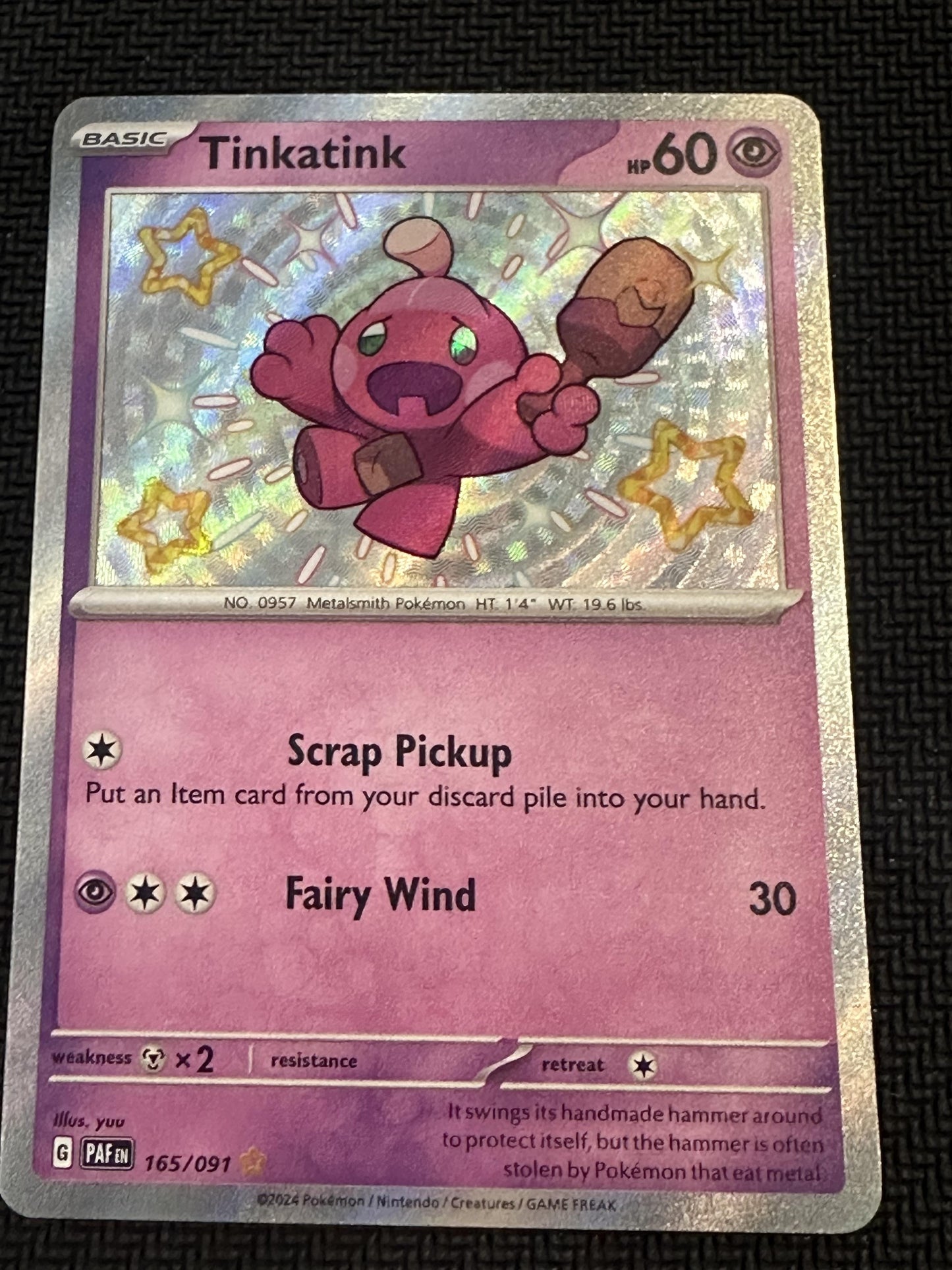 #165/091 Tinkatink SV: Paldean Fates