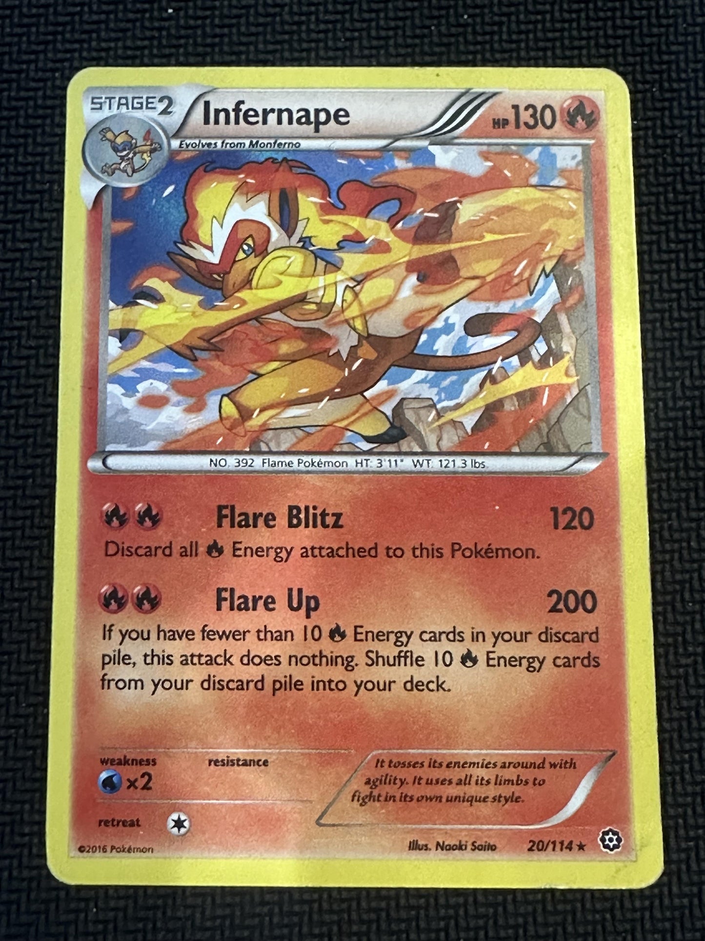 #20/114 Infernape XY - Steam Siege