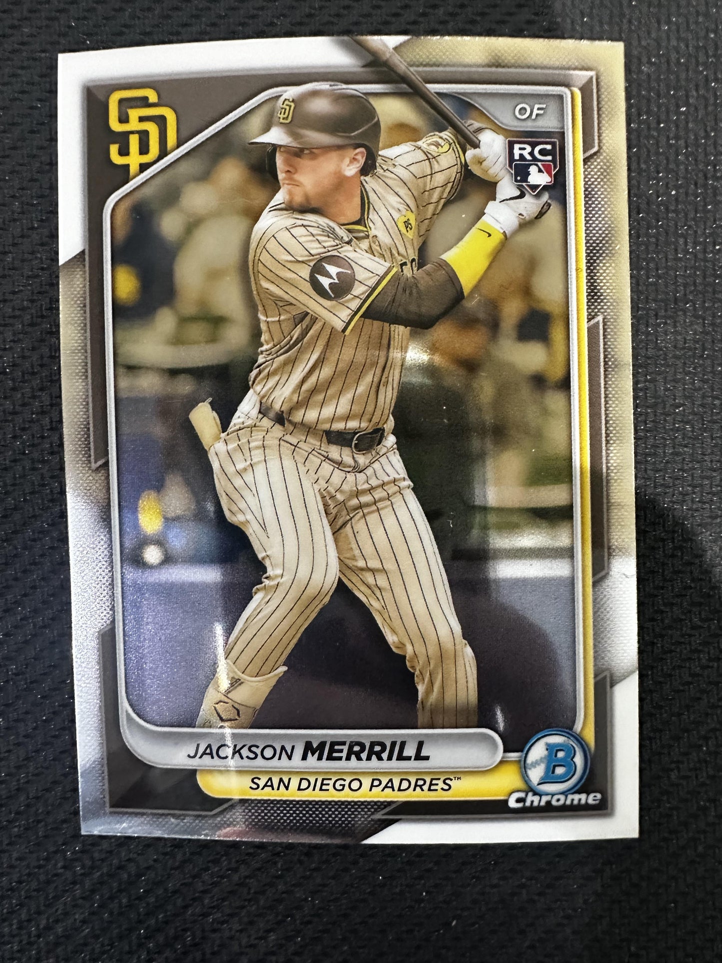 #27 Jackson Merrill 2024 Bowman Chrome RC Rookie San Diego Padres sports