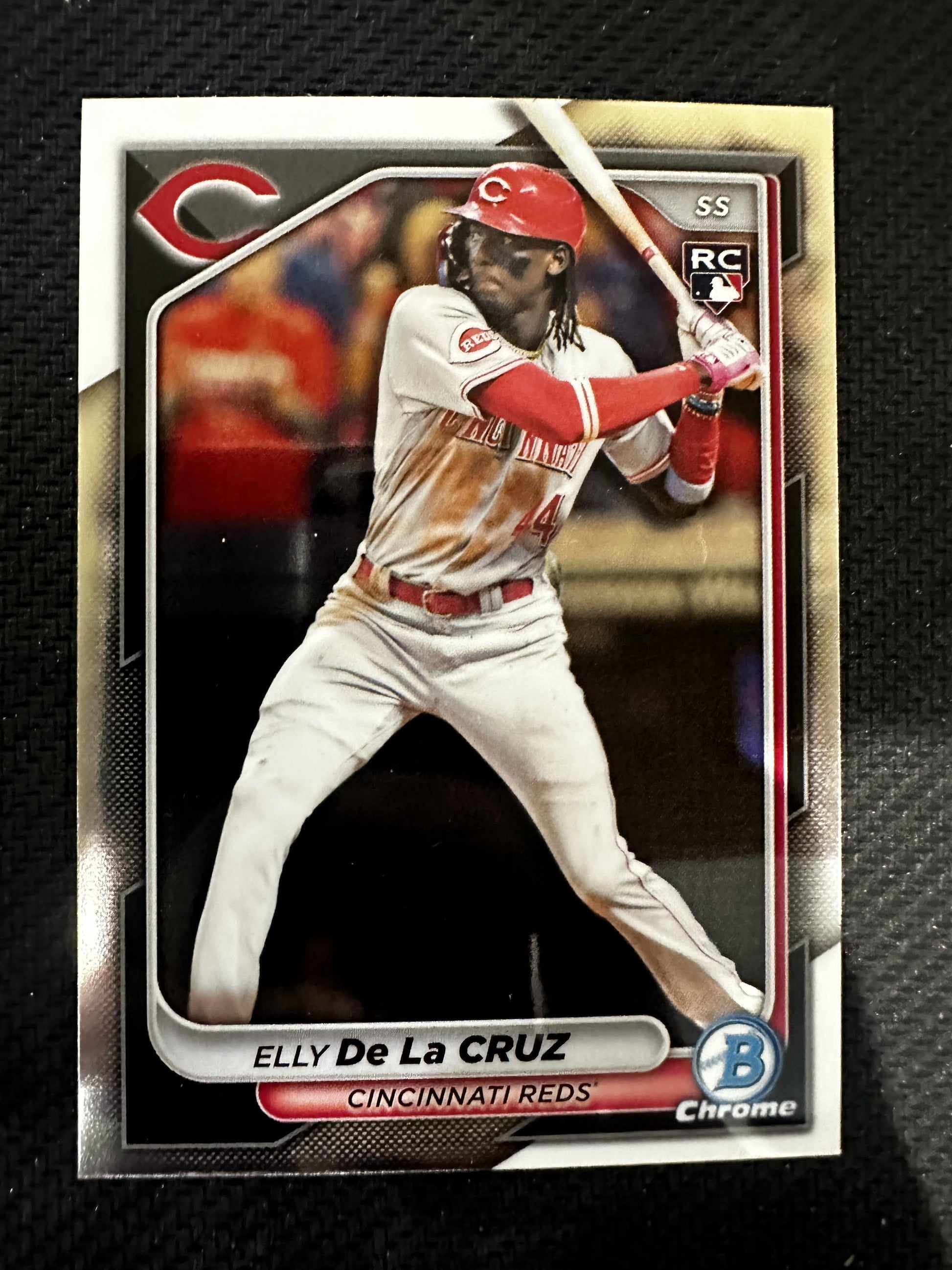 #42 Elly De La Cruz 2024 Bowman Chrome RC Rookie Cincinnati Reds sports