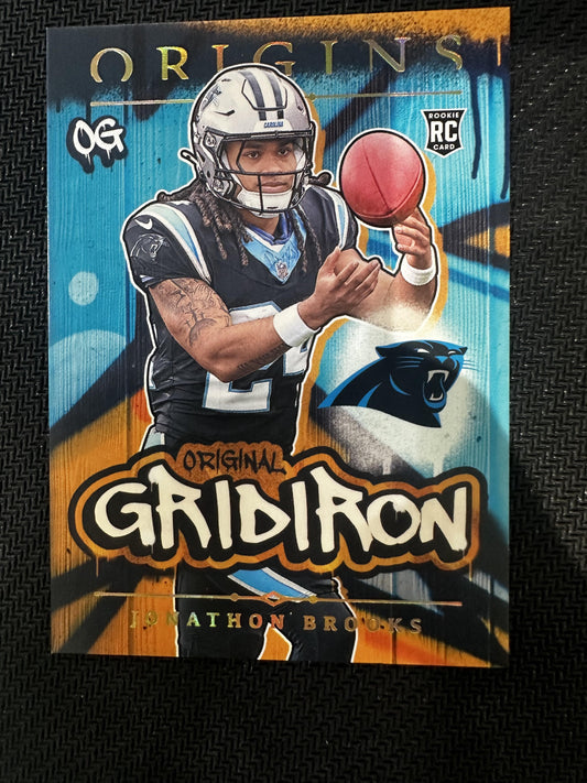 #5 Jonathon Brooks 2024 Panini Origins Carolina Panthers Original Gridiron