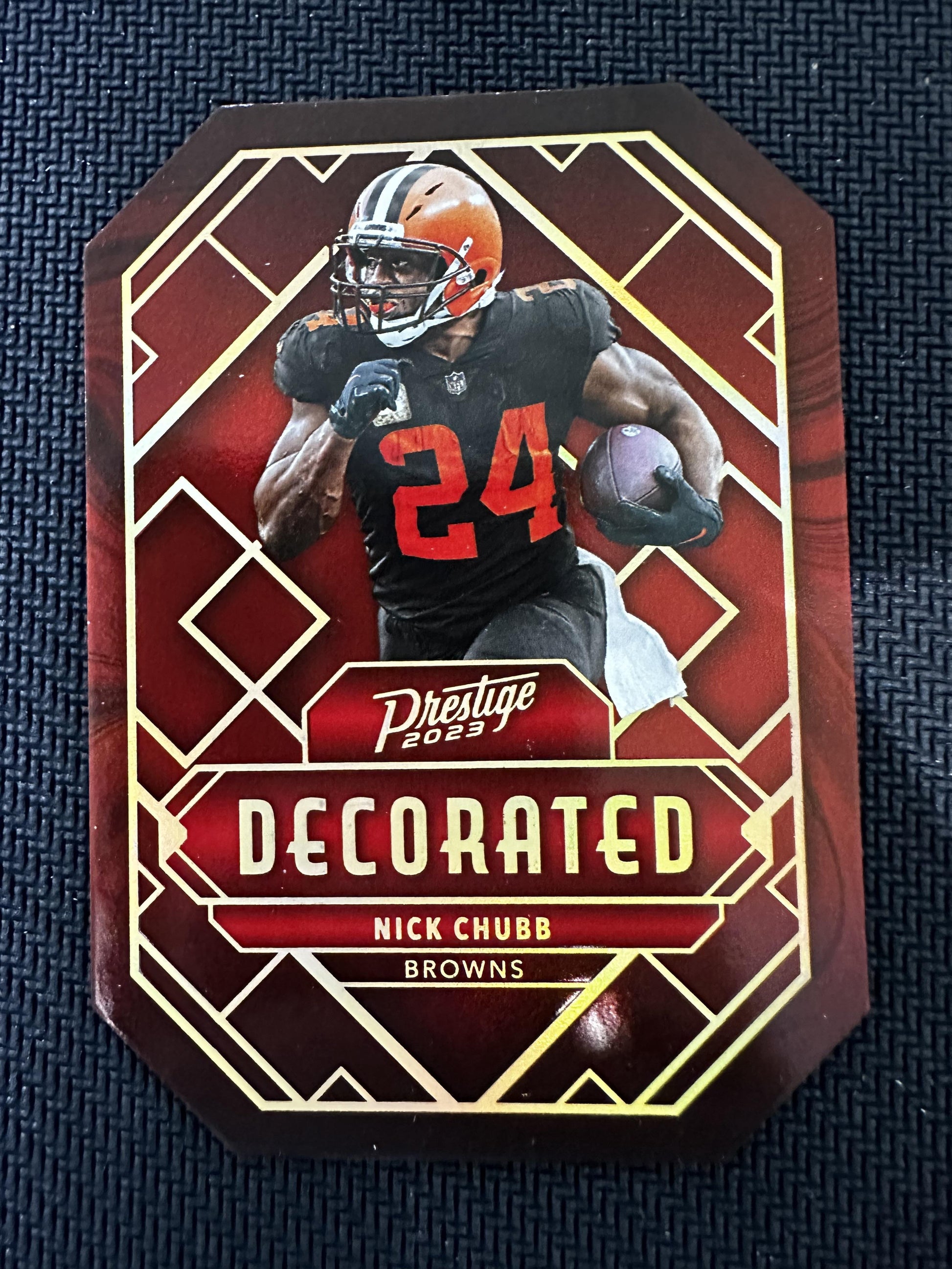 #D-7 Nick Chubb 2023 Panini Prestige Cleveland Browns sports Decorated