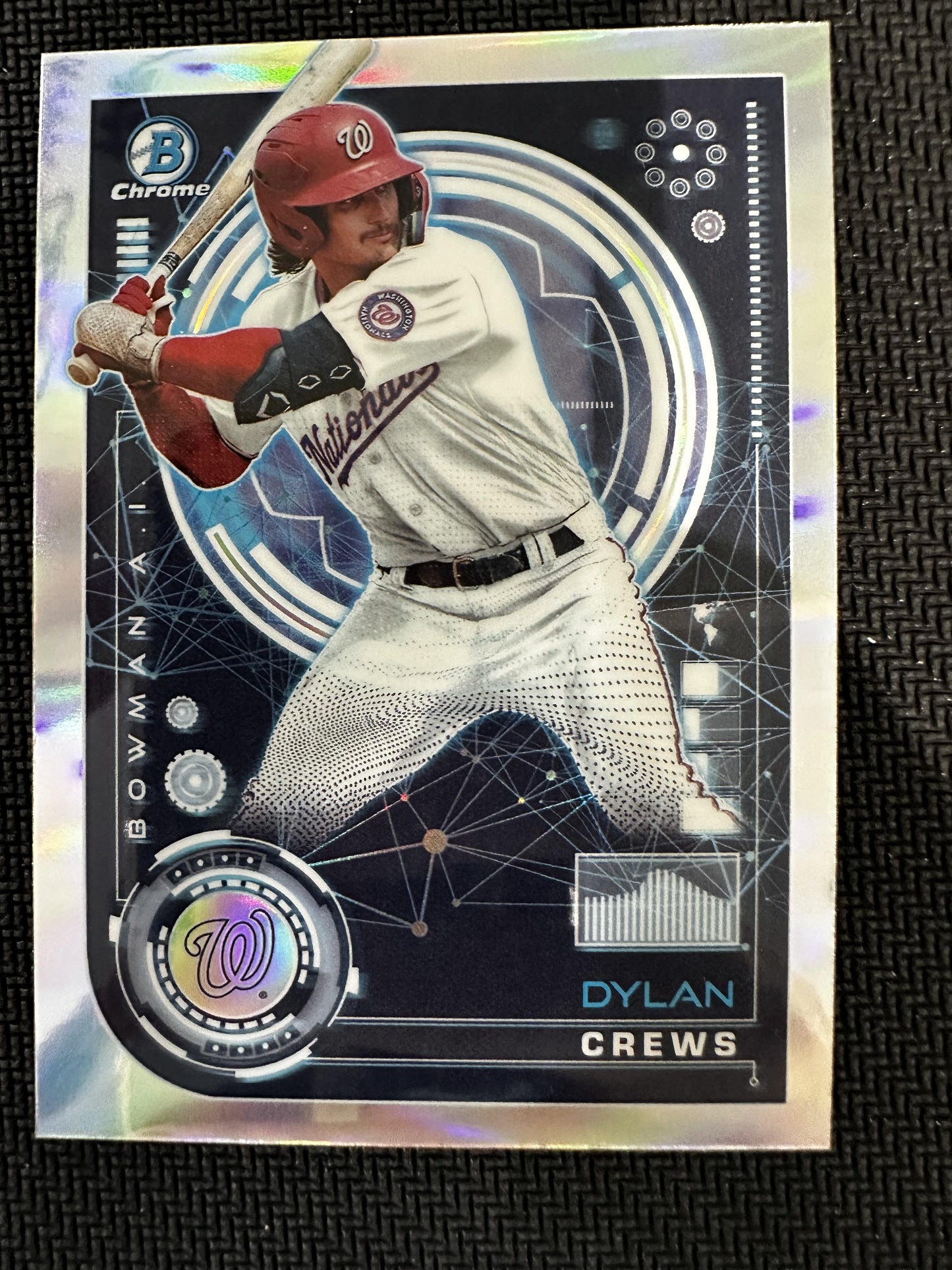 #BAI-13 Dylan Crews 2024 Bowman Washington Nationals sports Bowman A.I.