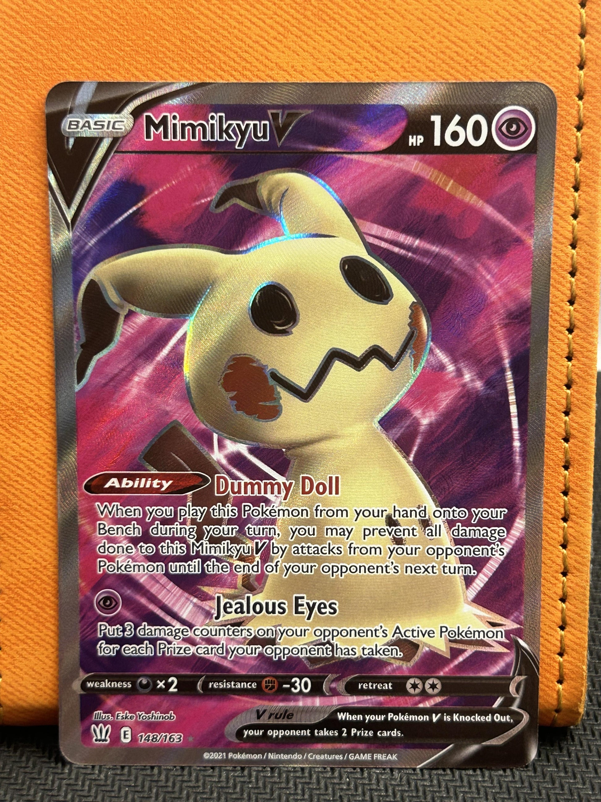 #148/163 Mimikyu V (Full Art) SWSH05: Battle Styles