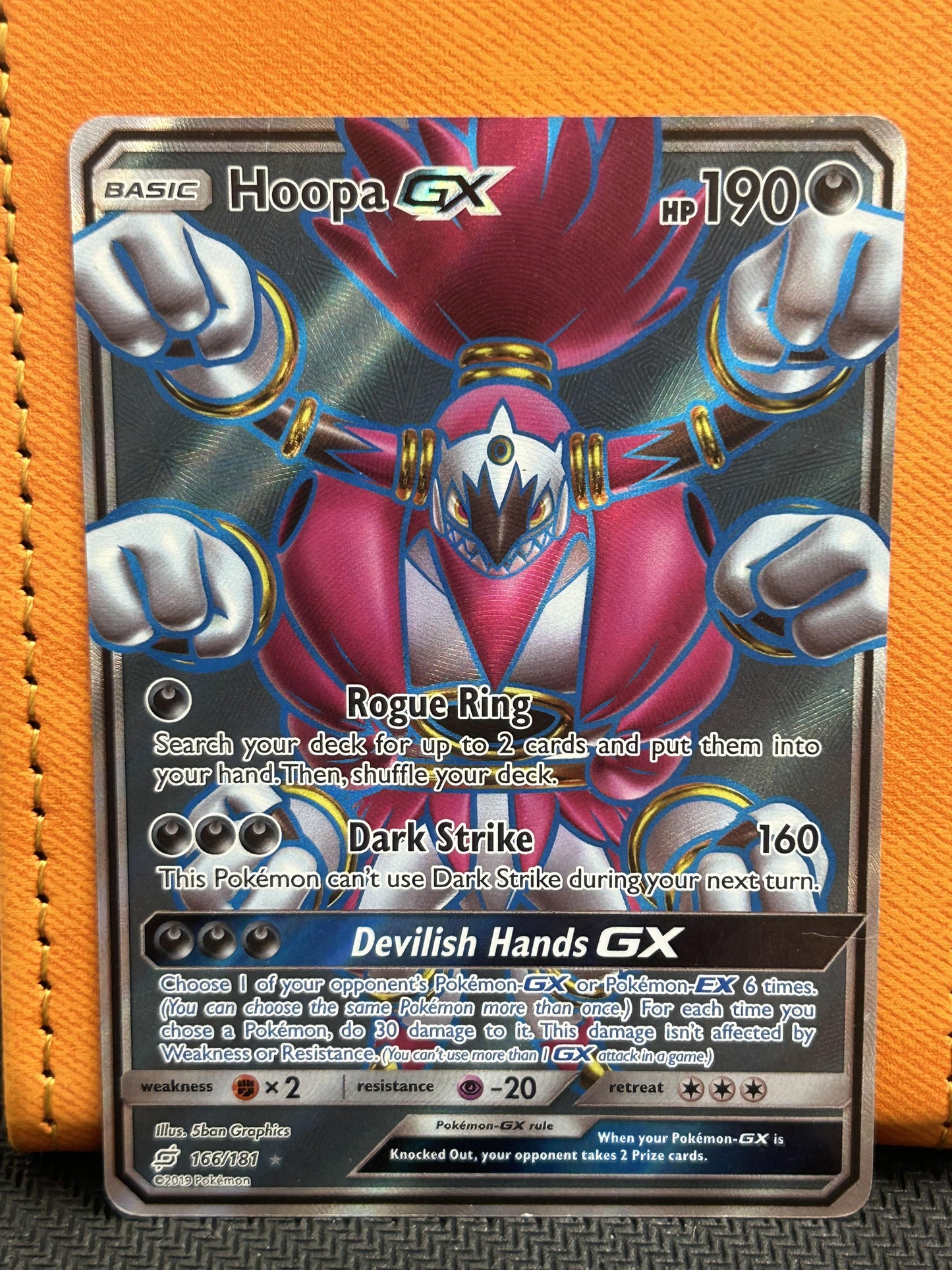 #166/181 Hoopa GX (Full Art) SM - Team Up