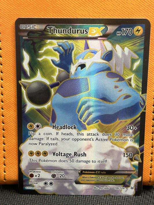 #98/108 Thundurus EX (98 Full Art) XY - Roaring Skies