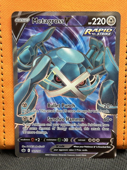 #181/198 Metagross V (Full Art) SWSH06: Chilling Reign