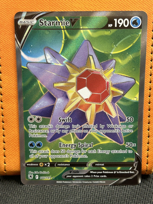 #166/189 Starmie V (Full Art) SWSH10: Astral Radiance