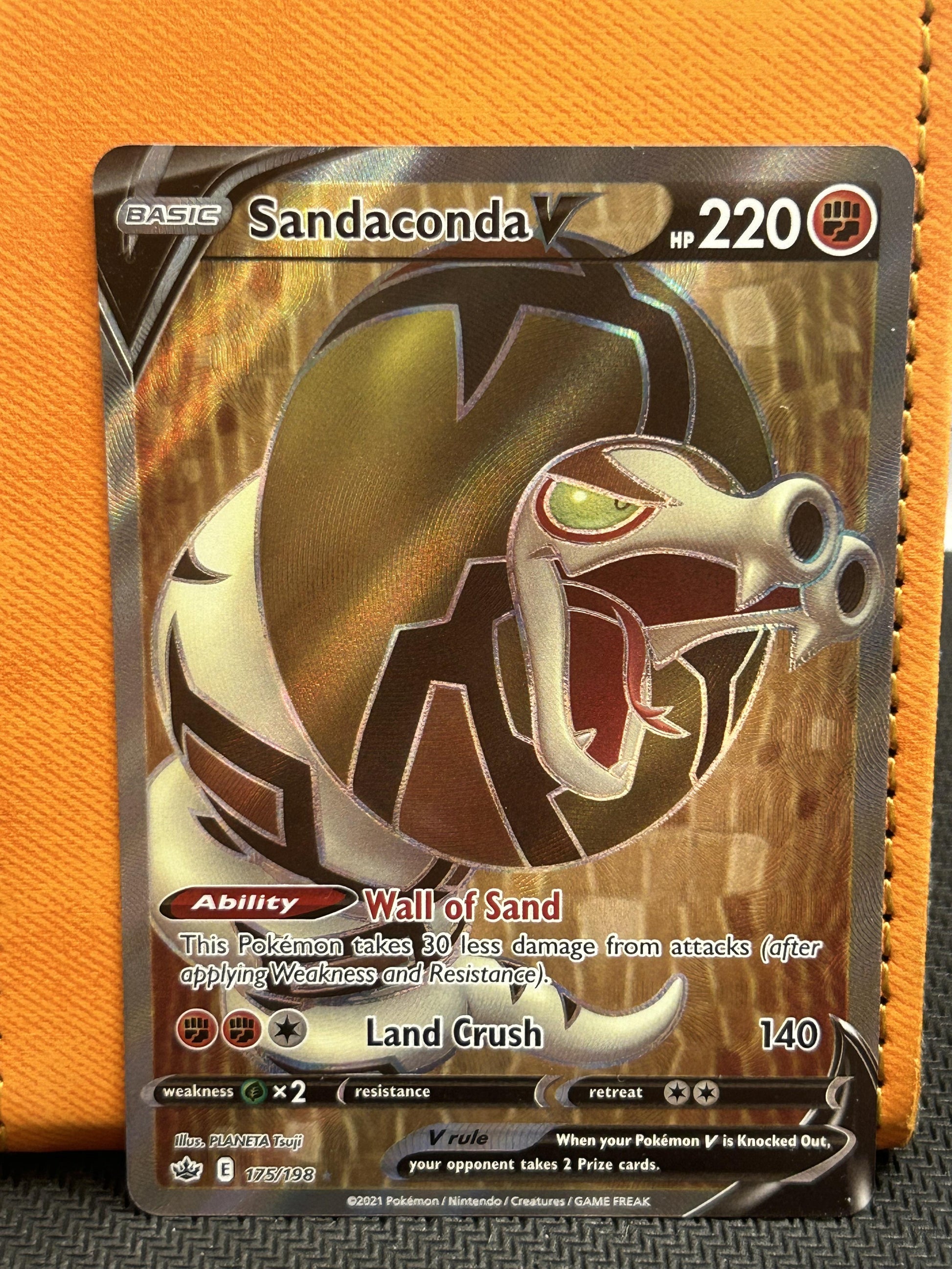 #175/198 Sandaconda V (Full Art) SWSH06: Chilling Reign