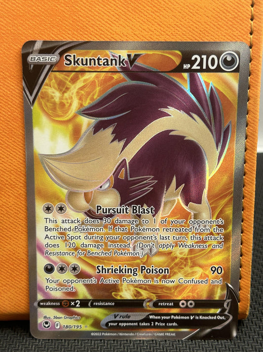 #180/195 Skuntank V (Full Art) SWSH12: Silver Tempest