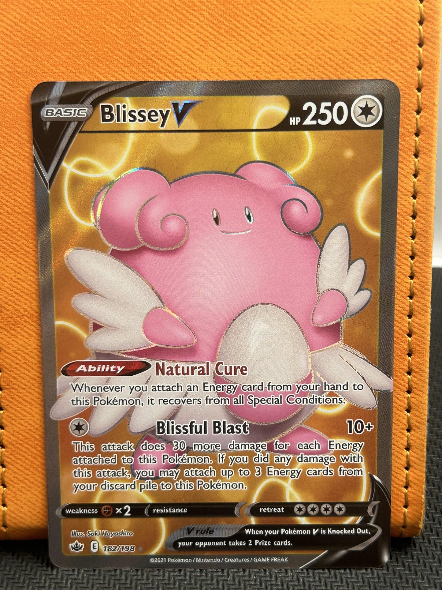 #182/198 Blissey V (Full Art) SWSH06: Chilling Reign