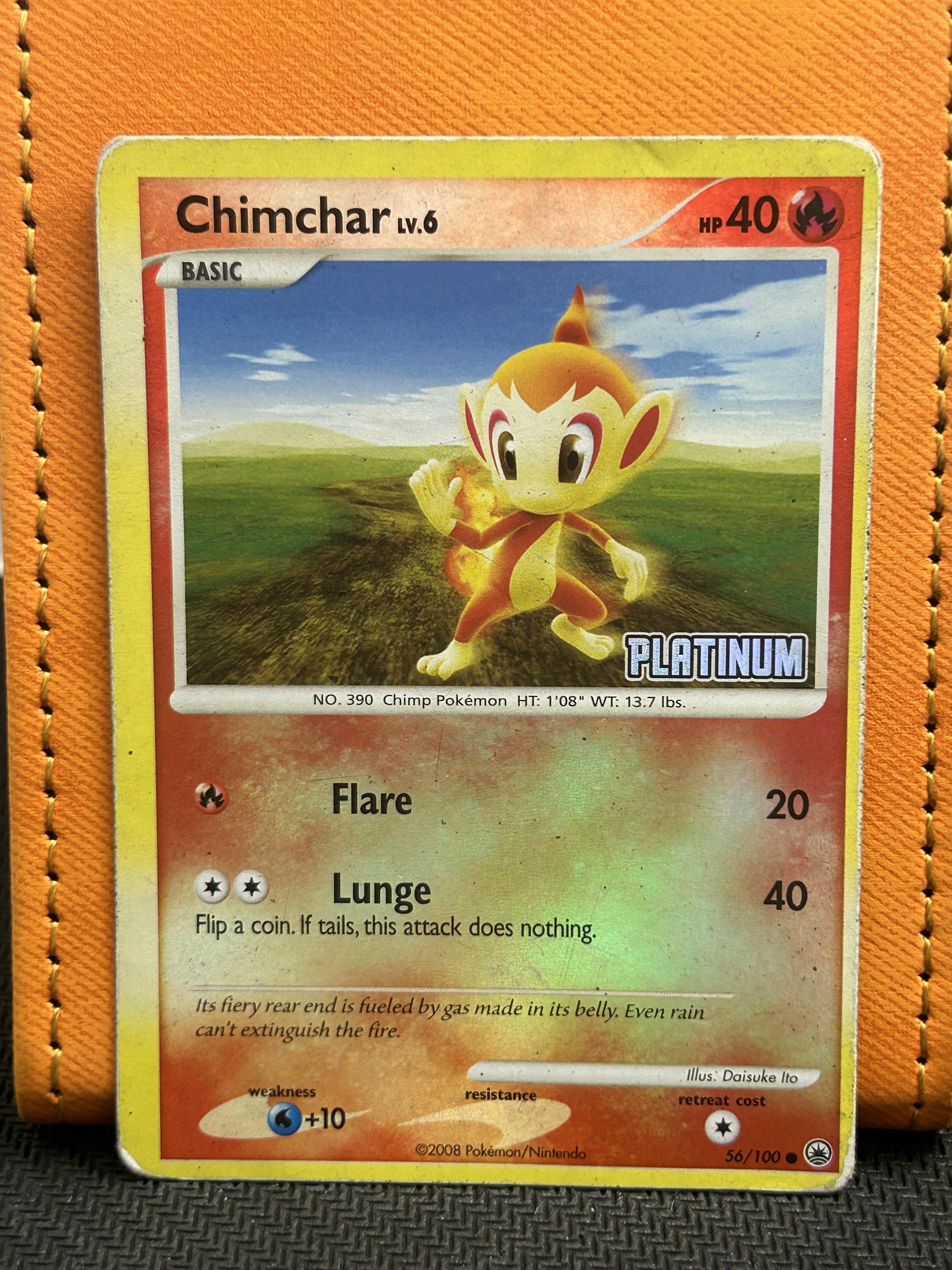 #056/100 Chimchar - 56/100 [Platinum] Burger King Promos