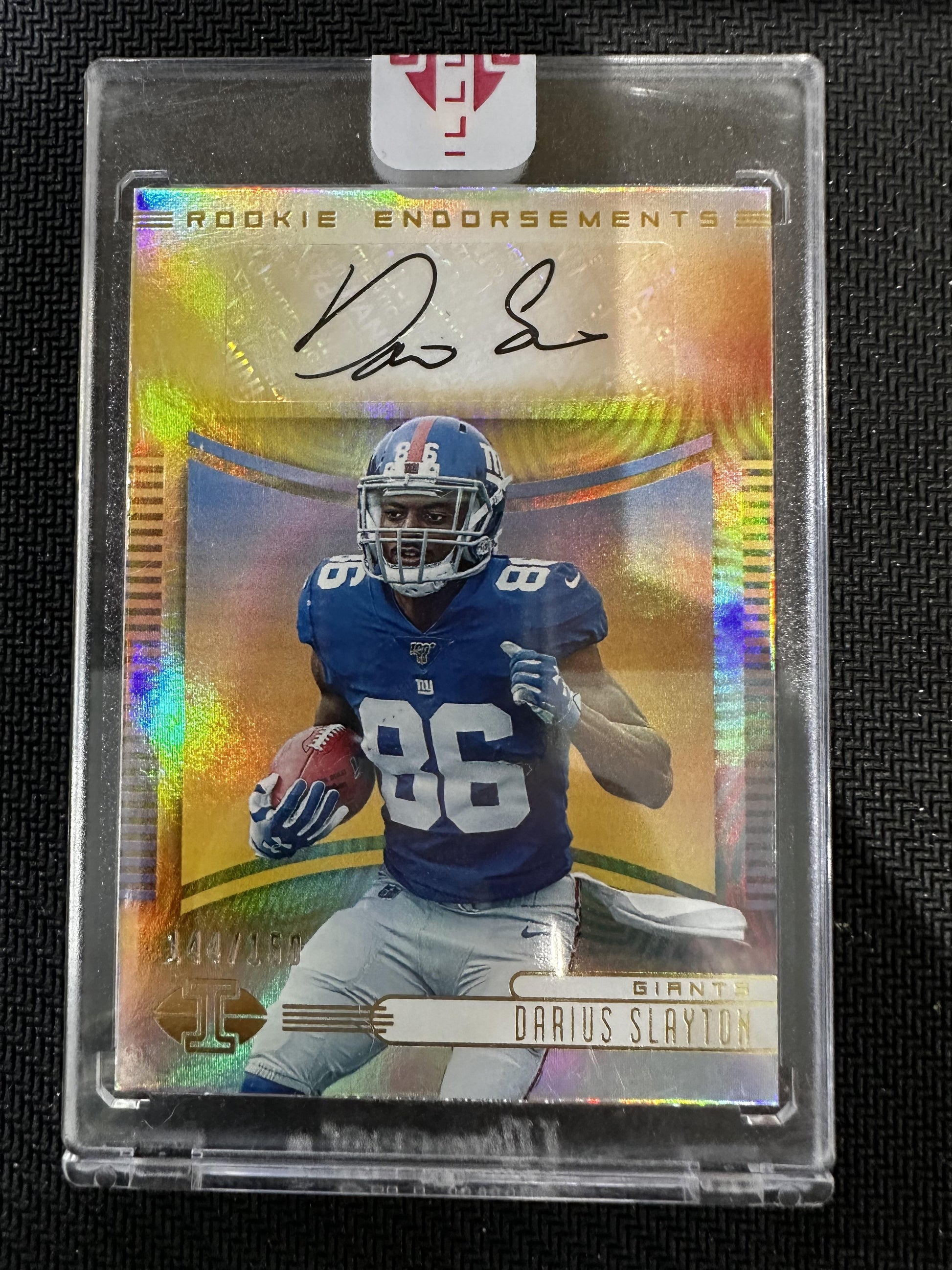 #RE-DSL Darius Slayton 2019 Panini Illusions AU,SN Auto #/150 New York Giants