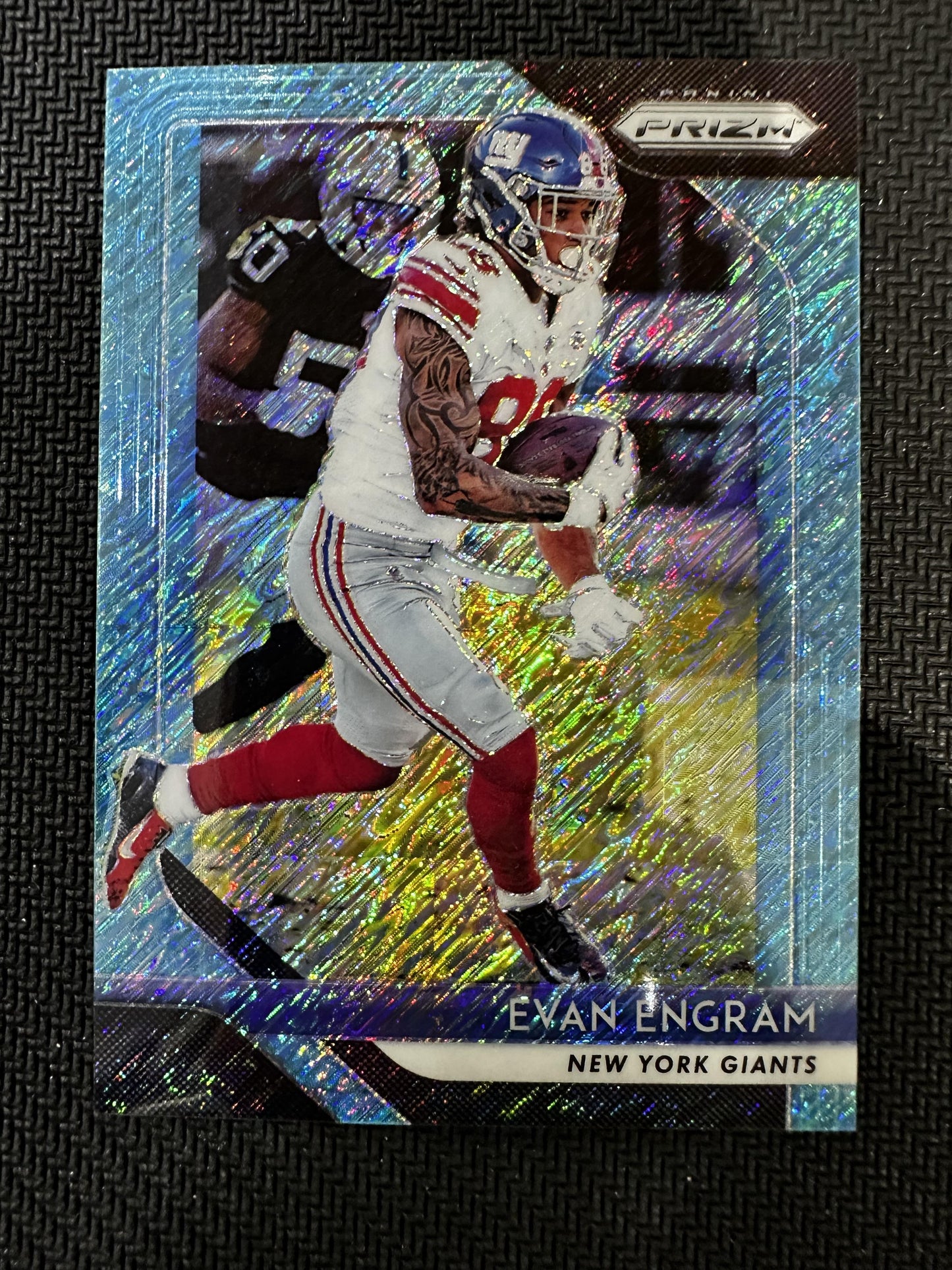 #61 Evan Engram 2018 Panini Prizm SN #/9 New York Giants Blue Shimmer