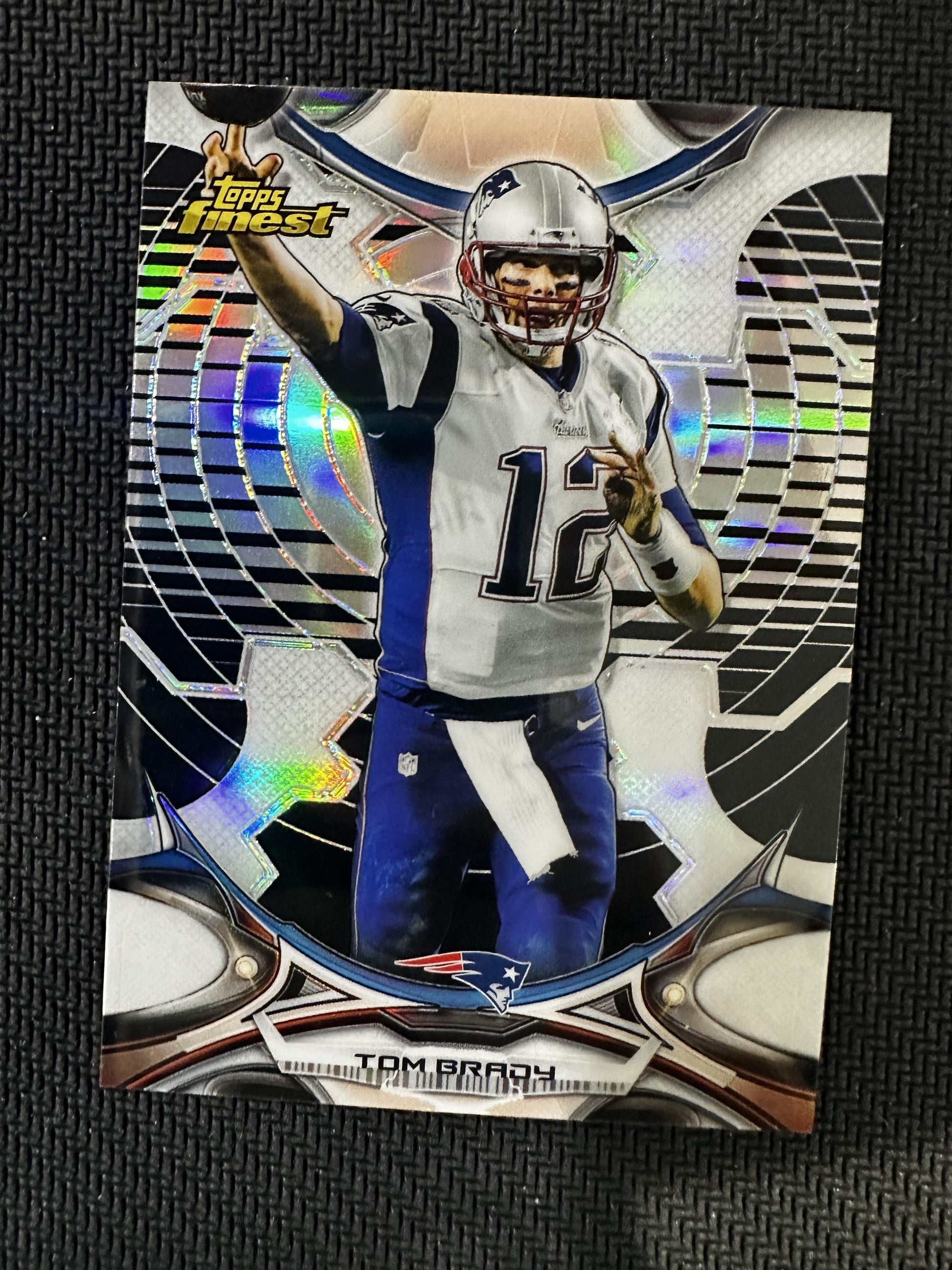 #140 Tom Brady 2015 Finest New England Patriots sports Black Refractor