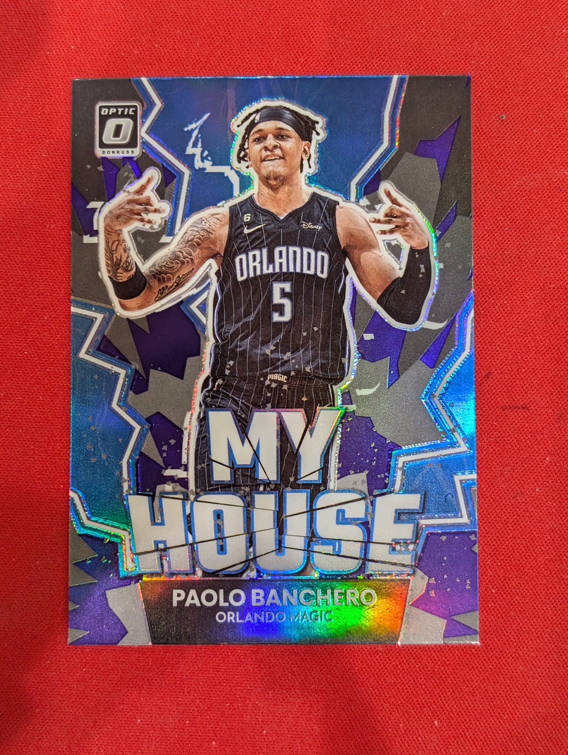 #11 Paolo Banchero 2022-23 Donruss Optic Orlando Magic sports My House Purple