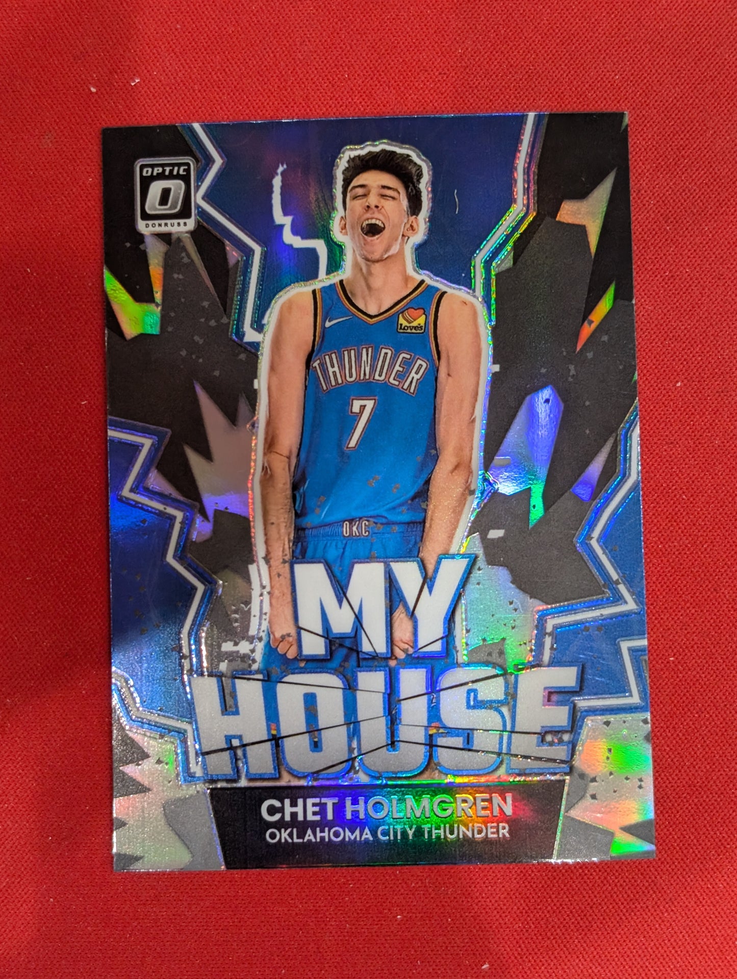 #8 Chet Holmgren 2022-23 Donruss Optic Oklahoma City Thunder My House Purple