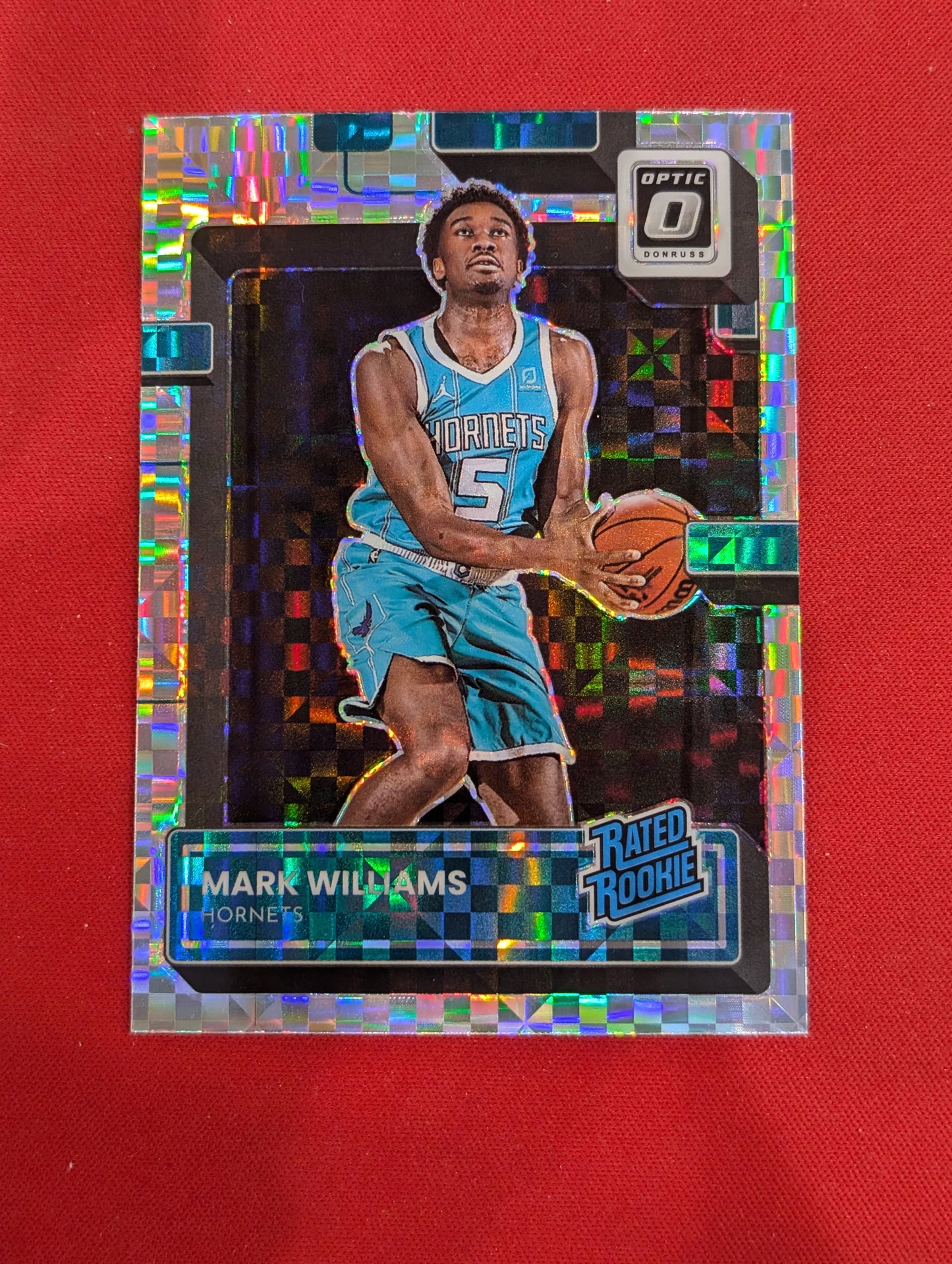 #245 Mark Williams 2022-23 Donruss Optic Charlotte Hornets sports Checkerboard